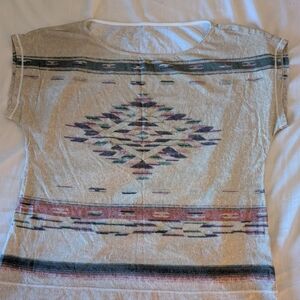 LRL Ralph Lauren Aztec Southwestern Print Shirt Tee